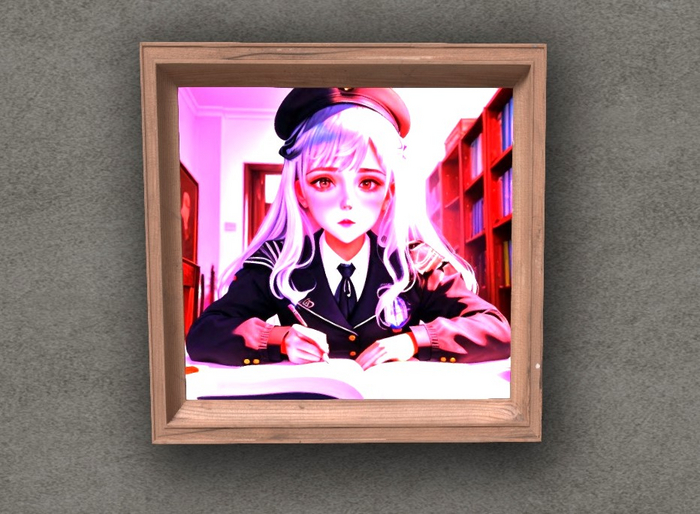 SAD MANGA GIRL - MAINS ART