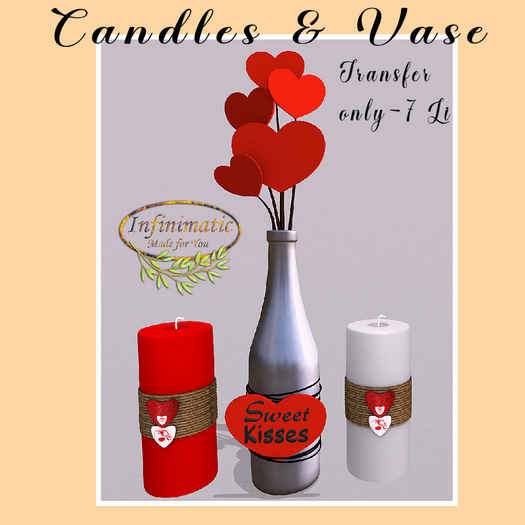 candles & vase