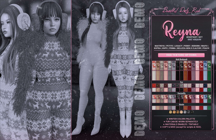 *B.D.R.* Reyna -Bodysuit Set- DEMO