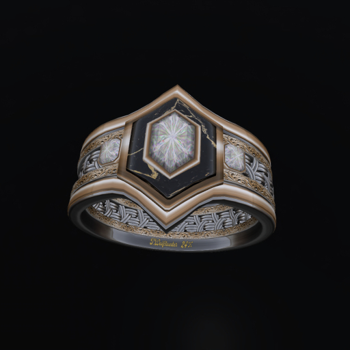 Diamond Chain Link Ring TW