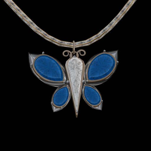 Ornate Butterfly Necklace {OS}