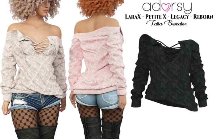 adorsy - Talia Sweater Black - Lara X/Legacy/PetiteX/Reborn