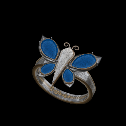 Ornate Butterfly Ring {OS}