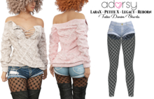 adorsy - Talia Denim Shorts Faded - Lara X/Legacy/PetiteX/Reborn