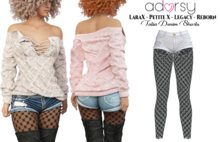 adorsy - Talia Denim Shorts White - Lara X/Legacy/PetiteX/Reborn