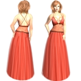 *VLC* Sophia - Coral red gown