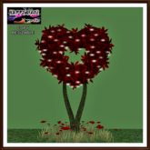 Valentine's - Resizable Heart Tree and  Flower Meadow