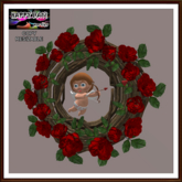 Valentines - Resizable Rustic Cupid Wreath