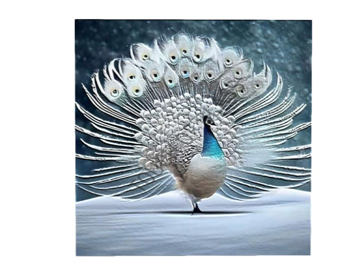 Peacock In Display