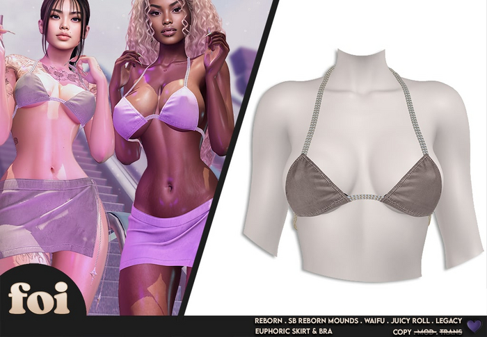 FOI - EUPHORIC BRA . GREY