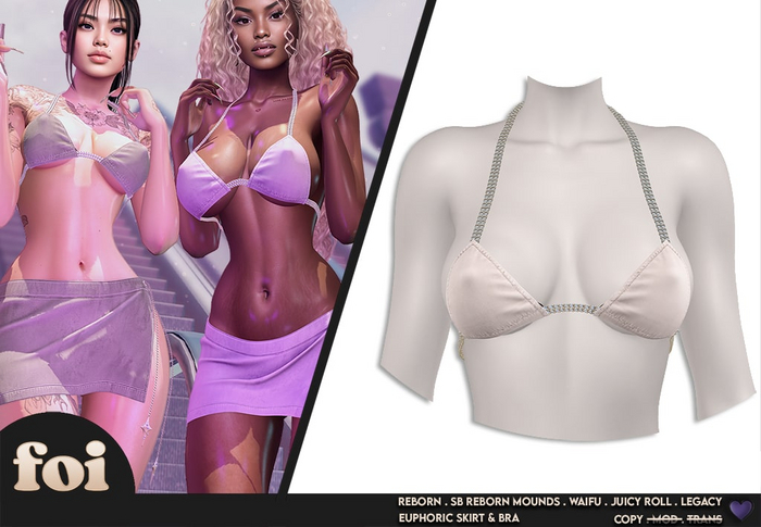 FOI - EUPHORIC BRA . WHITE