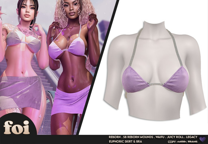 FOI - EUPHORIC BRA . LILAC