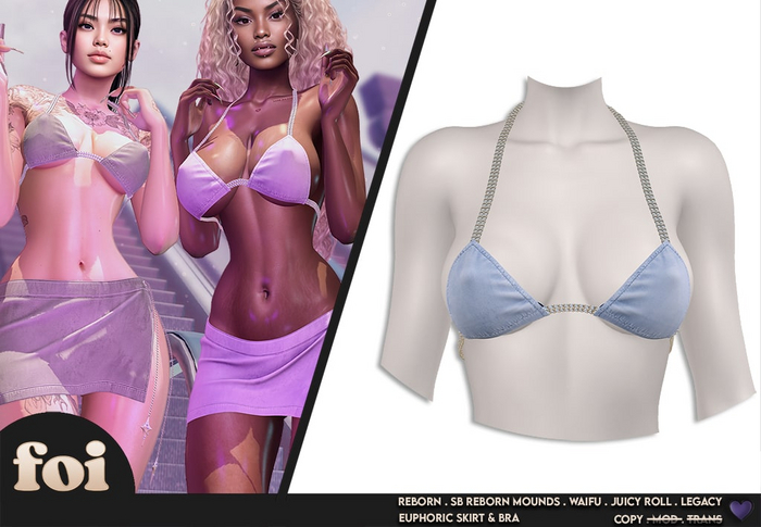 FOI - EUPHORIC BRA . BLUE