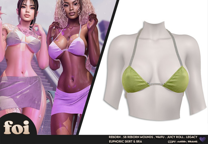 FOI - EUPHORIC BRA . GREEN