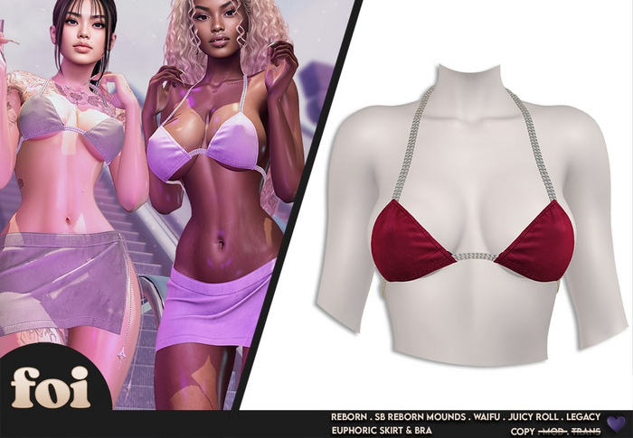 FOI - EUPHORIC BRA . RED
