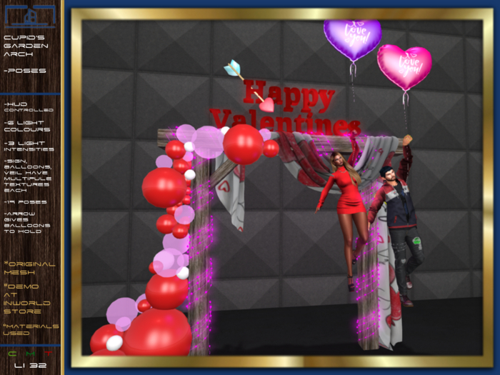 Cupid's Garden Arch - Poses