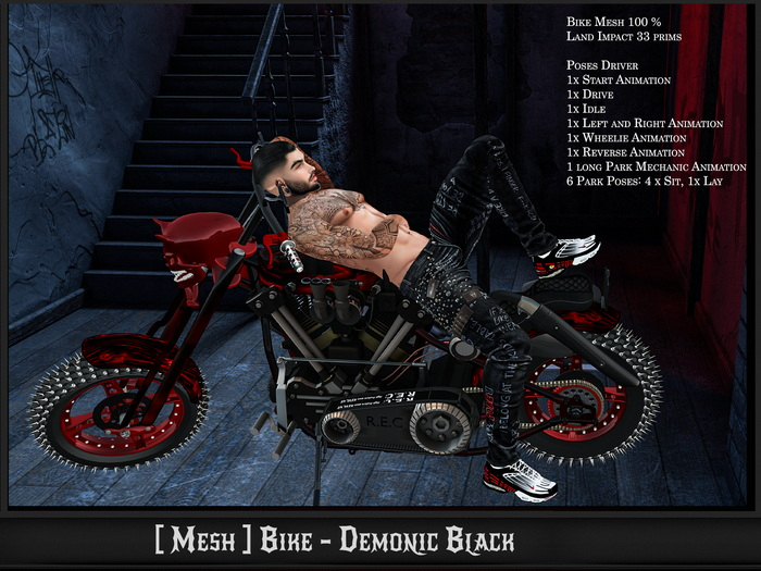 [Mesh ] Bike Demonic Black