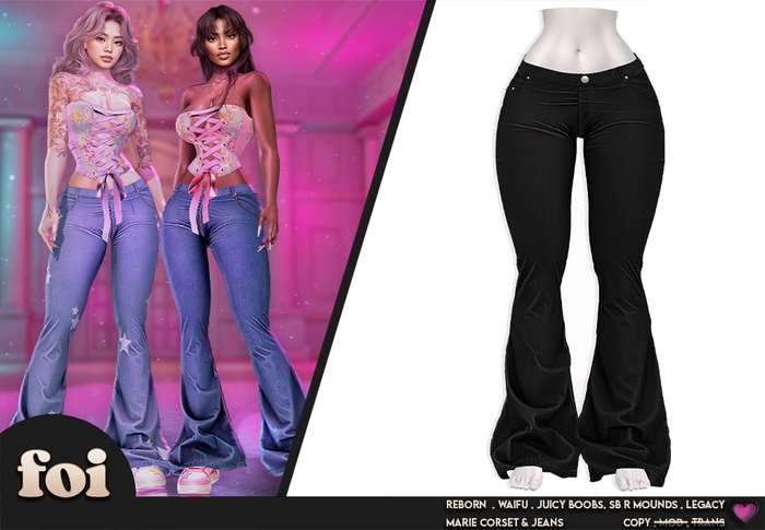 FOI - MARIE JEANS . BLK