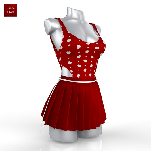 Valentines Body Skirt Outfit