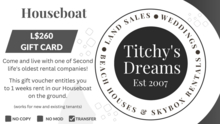 Titchy's Dreams Rentals Gift Card - Houseboat