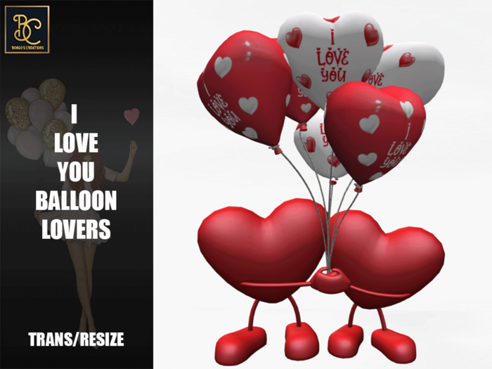 BMC5263 - I LOVE YOU BALLOON LOVERS