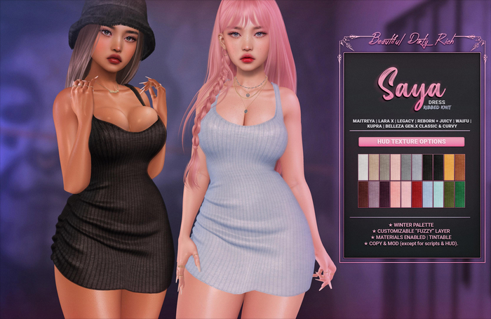 *B.D.R.* Saya -Dress- (Ribbed Knit)