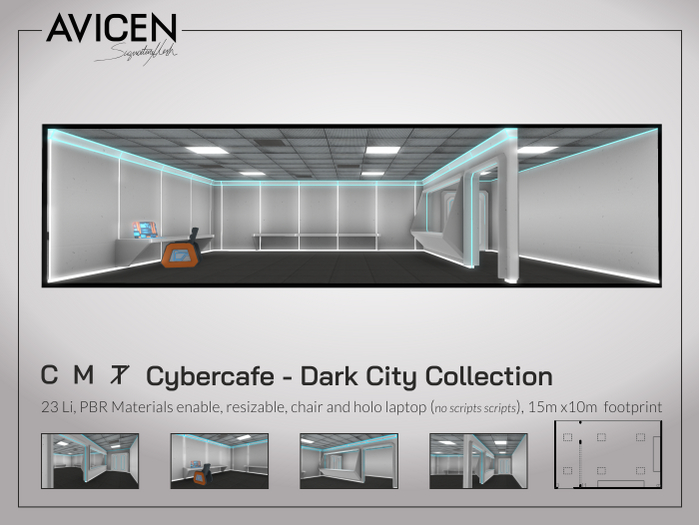 [AVICEN] Cyber Cafe Set | Photo Booth