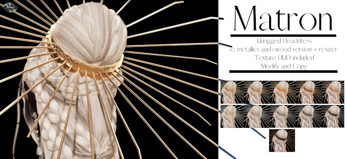 [Floro] Matron Headdress - Unrigged