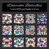*Wallflowers* Watercolor Butterflies
