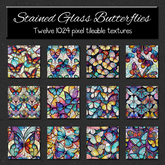 *Wallflowers* Stained Glass Butterflies