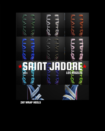[SAINT JADORE] Zay Wrap Heels - FATPACK