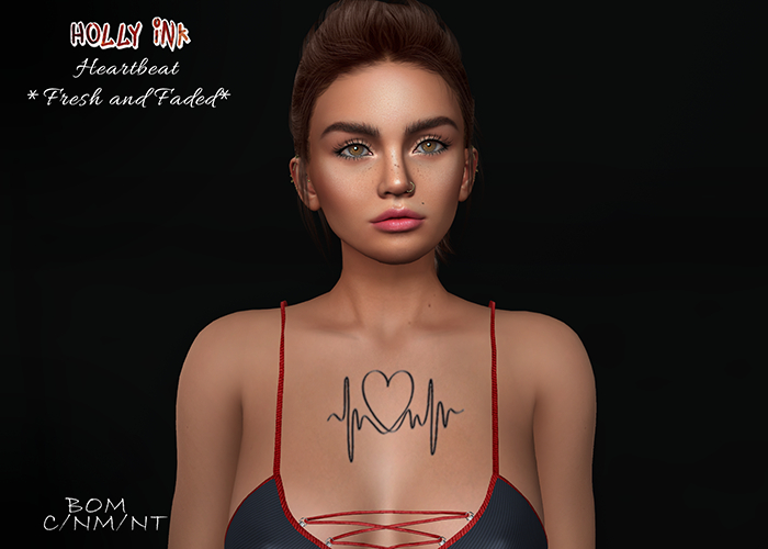 Holly Ink - Heartbeat - BOM tattoo