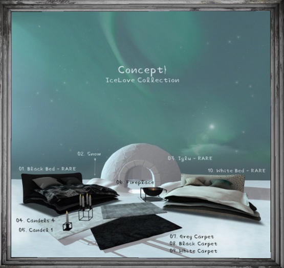 01. Concept} IceLove - Black Bed - RARE