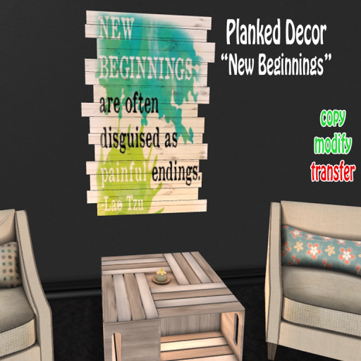 [AmHun] Planked Decor - New Beginnings