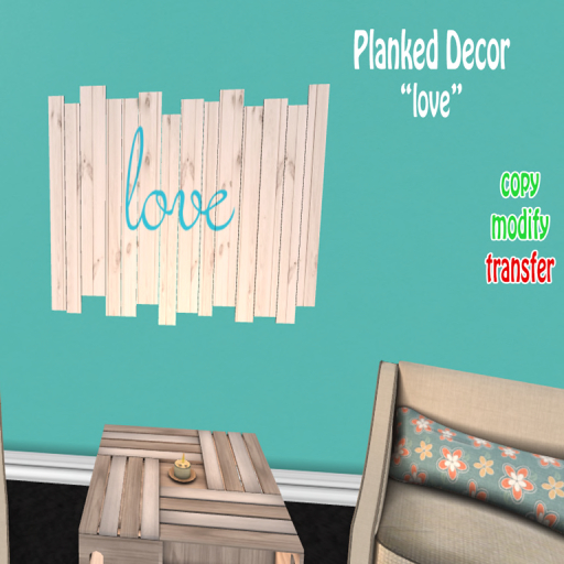 [AmHun] Planked Decor - Love