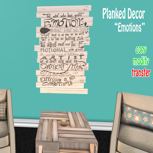 [AmHun] Planked Decor - Emotions