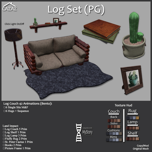 {Cazaz} Log Set (PG) 
