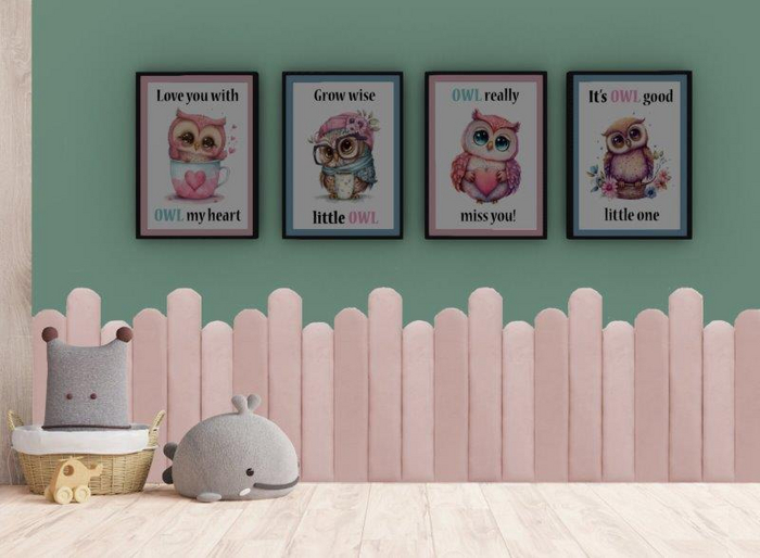 [Tots 'N' Toddlers] ~ OWLS Wall Art Set