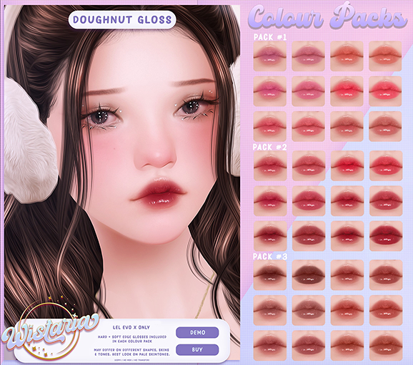 { wistaria } // Doughnut Gloss ~ Evo X ~ Pack # 2