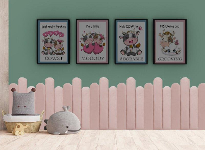 [Tots 'N' Toddlers] ~ COWS v1 Wall Art Set