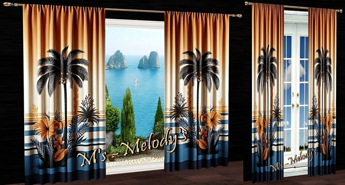 M's - Curtain - "Palmyra"