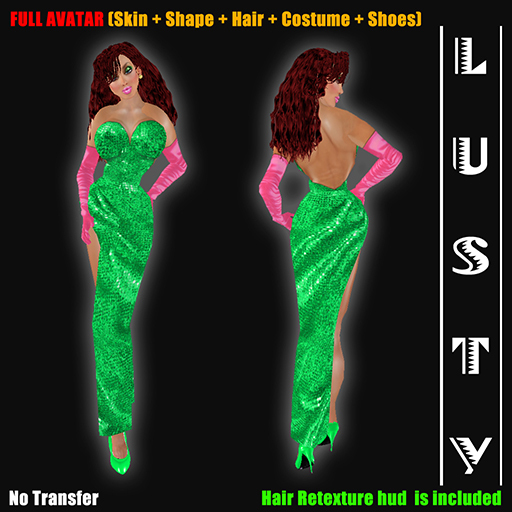 FULL AVATAR "Sexy Miss Rabbit" Green