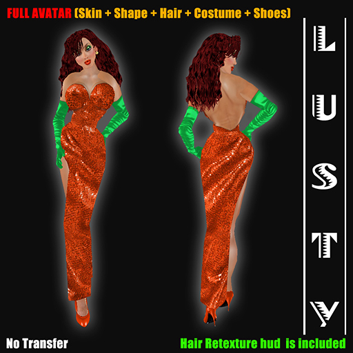 FULL AVATAR "Sexy Miss Rabbit" Orange