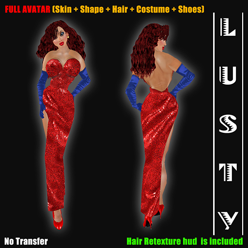 FULL AVATAR "Sexy Miss Rabbit" Red