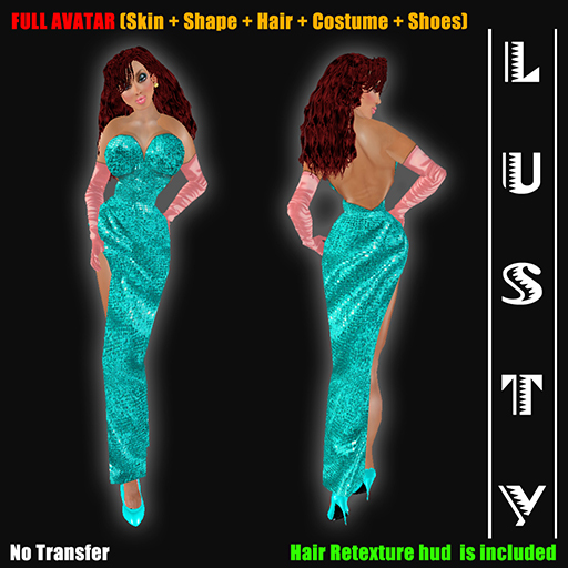 FULL AVATAR "Sexy Miss Rabbit" Turquoise