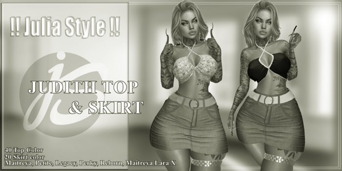 DEMO !! Julia Style !! Judith Top & Skirt ADD