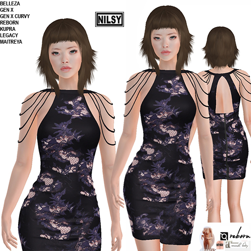 EMBROIDERED STRAPPED DRESS