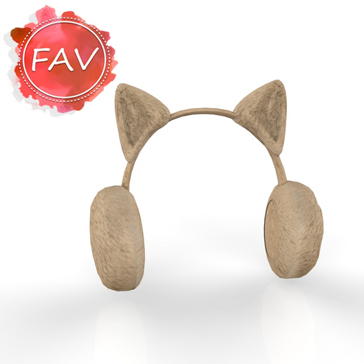 Beige Cat Ear Muffs