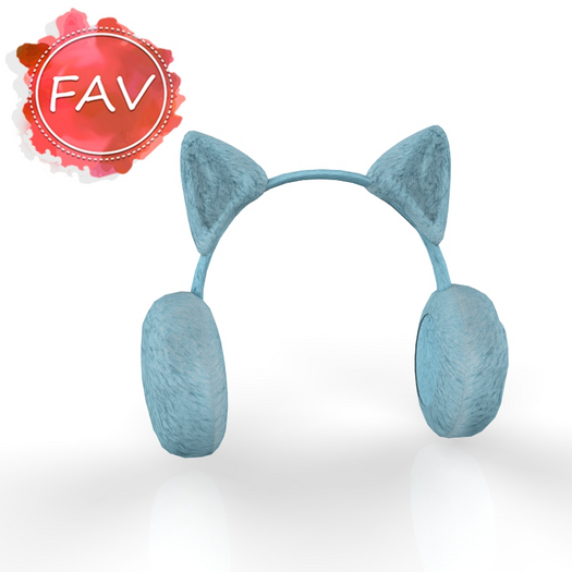 Blue Cat Ear Muffs