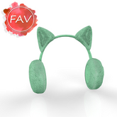 Mint Cat Ear Muffs